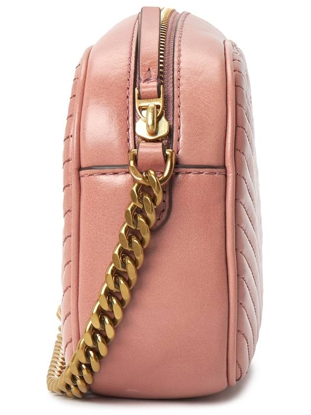 Kira Chevron Camera Shoulder Bag Pink - TORY BURCH - BALAAN 4