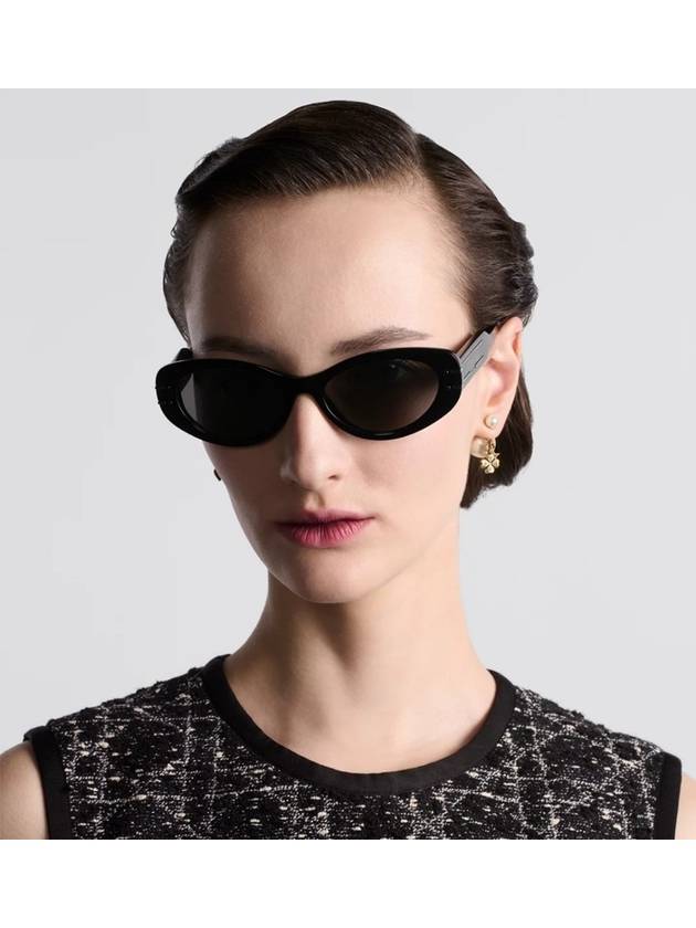 Eyewear Logo Signature B8U Sunglasses Black - DIOR - BALAAN 4