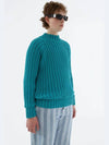 Knit Unisex Raglan Sweater Turquoise Green SS22CKNIRS - SUNNEI - BALAAN 4