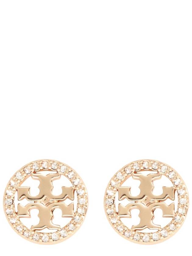 Miller Crystal Stud Earrings Gold - TORY BURCH - BALAAN 2