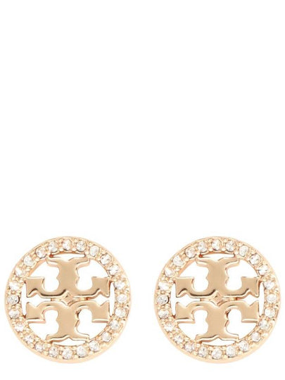 Miller Crystal Stud Earrings Gold - TORY BURCH - BALAAN 2