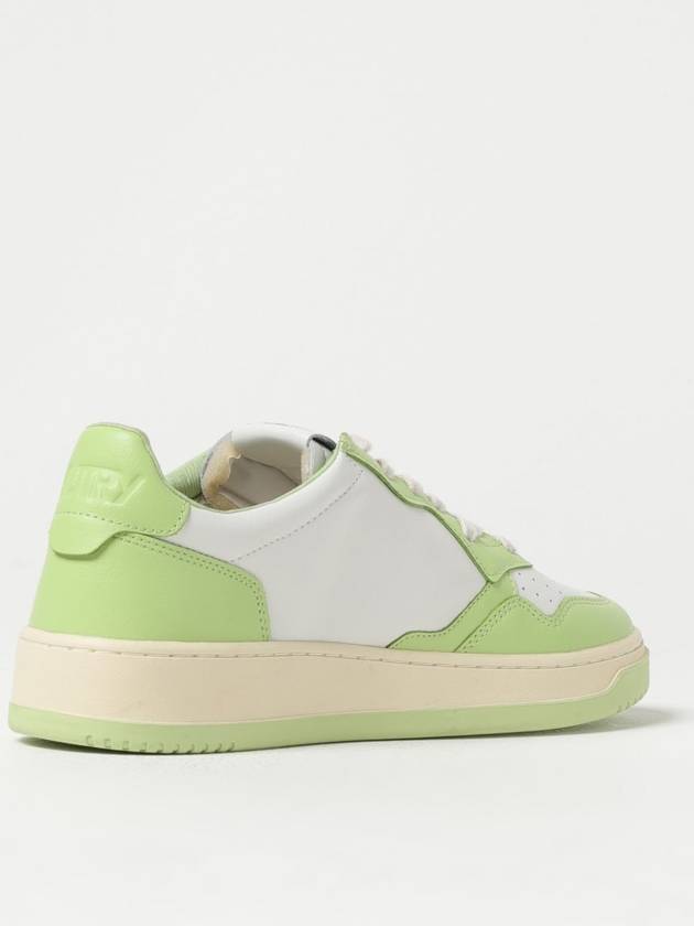 Men's Medalist Leather Low Top Sneakers Green - AUTRY - BALAAN 4