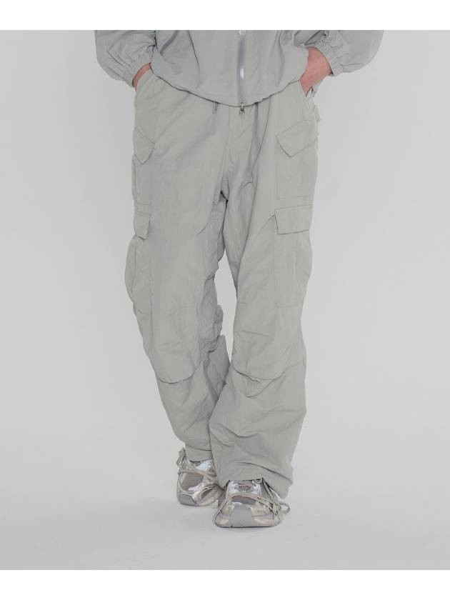 Light Nylon Parachute Pants Grey - INTERSECTION - BALAAN 2