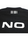 Yes No Print Short Sleeve T-Shirt Black - VETEMENTS - BALAAN 5