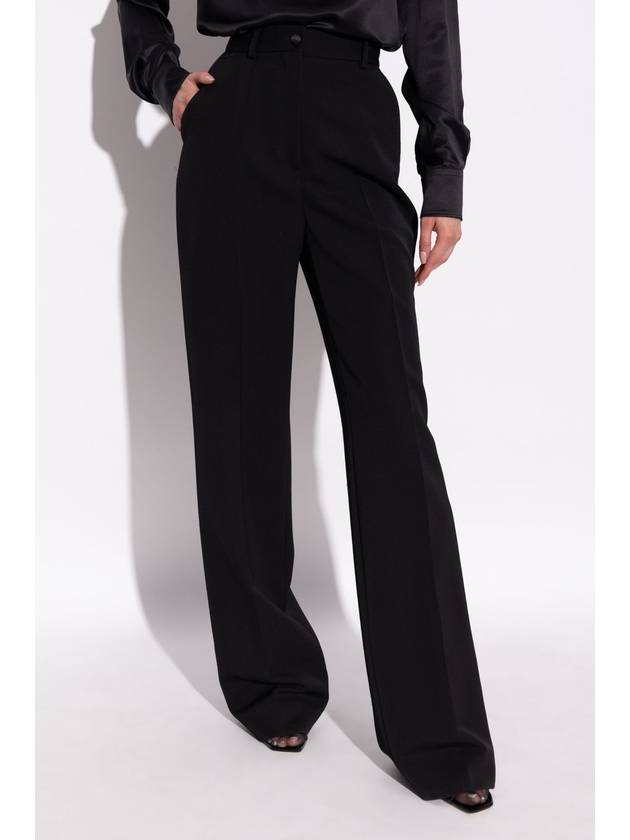 Dolce & Gabbana Wool Trousers, Women's, Black - DOLCE&GABBANA - BALAAN 3