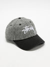 AU Australia HOUNDSTOOTH Low Pro Cap ST7235002 Black ONE SIZE - STUSSY - BALAAN 1