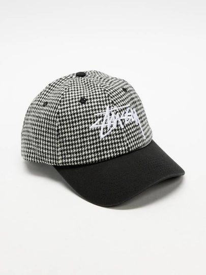 Houndstooth Low Pro Ball Cap Black - STUSSY - BALAAN 2