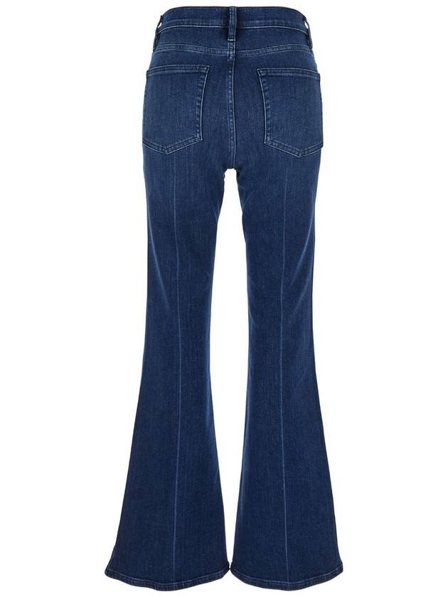 Blue Flared Jeans With High Waist In Denim Woman - FRAME - BALAAN 2