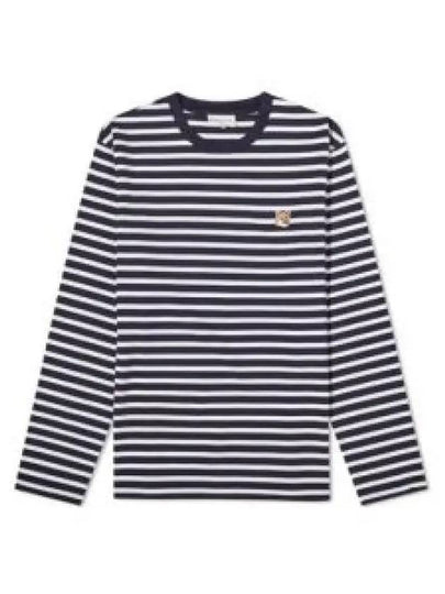 Fox Head Patch Regular Marin Long Sleeve T Shirt Navy Stripes - MAISON KITSUNE - BALAAN 2