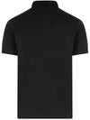 Pique Stretch Cotton Short Sleeve Polo Shirt Black - STONE ISLAND - BALAAN 4