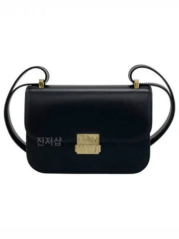 Logo leather shoulder bag black 5BD2 33971433 1038325 - MIU MIU - BALAAN 1