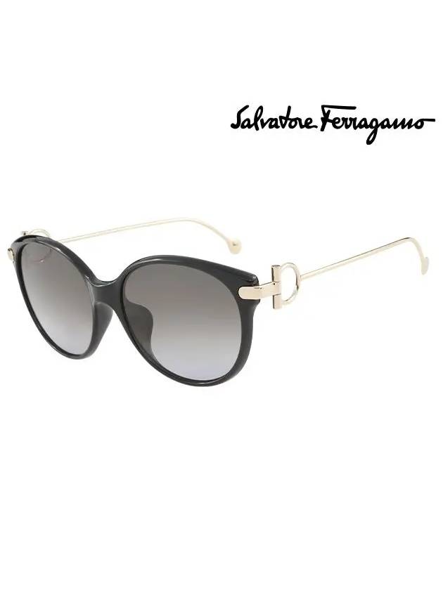 Eyewear Round Sunglasses Black - SALVATORE FERRAGAMO - BALAAN 2