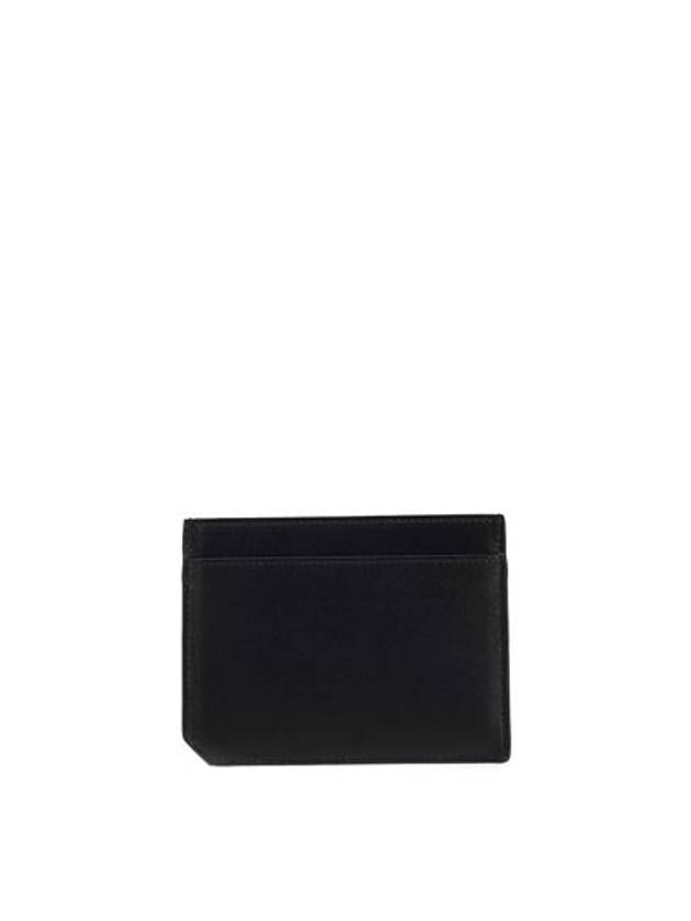 Monogram Card Wallet Black - SAINT LAURENT - BALAAN.