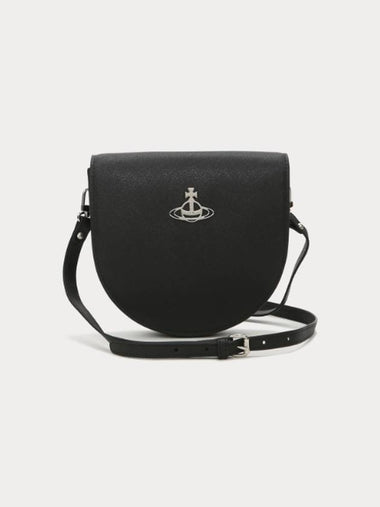 Logo Saffiano Saddle Cross Bag - VIVIENNE WESTWOOD - BALAAN 1