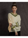 Cashmere V-neck Knit Ivory - MANAVIS7 - BALAAN 5