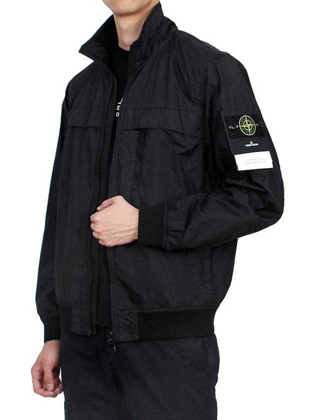 Garment Dyed Crinkle Reps R Nylon Jacket Black - STONE ISLAND - BALAAN 4