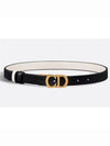 Saddle Reversible Smooth Calfskin Belt Black - DIOR - BALAAN 2