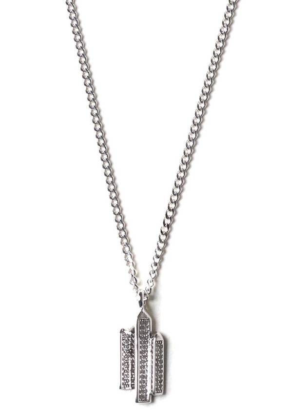 Midnight Sky Scraper Necklace Silver - GAMAN - BALAAN 2