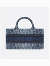 Oblique Jacquard Denim Mini Book Tote Bag Blue - DIOR - BALAAN 6