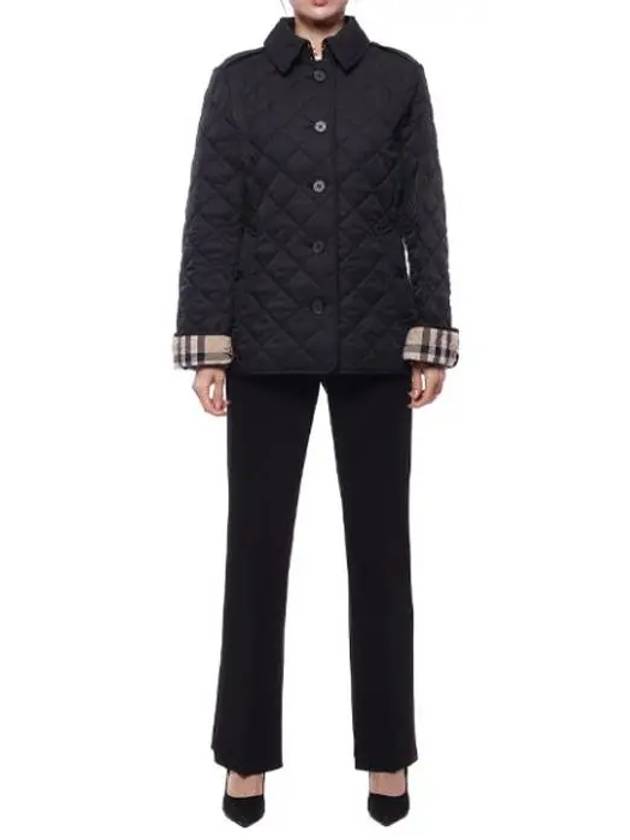 New Frankby Quilted Jacket Navy - BURBERRY - BALAAN 5