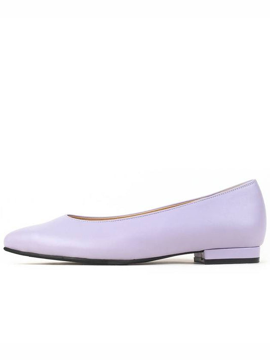 Mocha Flat Shoes Violet - LECHROMAQI - BALAAN 1