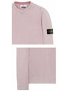 Wappen Patch Cotton Knit Top Rose Quartz - STONE ISLAND - BALAAN 6