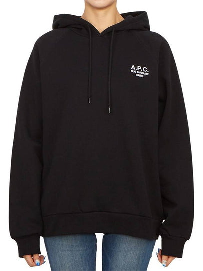 Serena Cotton Hooded Top Black - A.P.C. - BALAAN 2