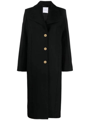 Virgin Wool Blend Single Breasted Coat CO0170148999B - PATOU - BALAAN 1