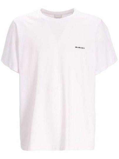 Zafferh Cotton Short Sleeve T-Shirt White - ISABEL MARANT - BALAAN 2