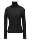 Ribbed Knit Turtleneck Black - SAINT LAURENT - BALAAN 2