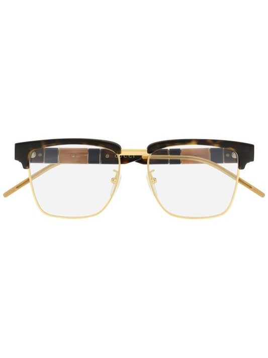 Eyewear Logo Frame Glasses Havana Gold - GUCCI - BALAAN 1