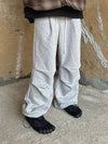 Parachute Wide Balloon Track Pants Gray - CLACO - BALAAN 1