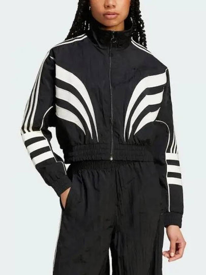 Atlanta Cut Line Loose Nylon Track Jacket Black - ADIDAS - BALAAN 2