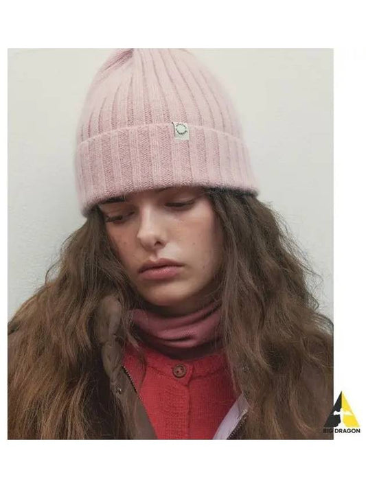 SOFT ANGORA BEANIE DUSTY PINK - BENSIMON - BALAAN 1