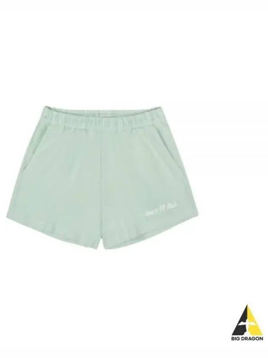 Sporty Rich SHORT JADEwhite SH862 embroidery shorts - SPORTY & RICH - BALAAN 1