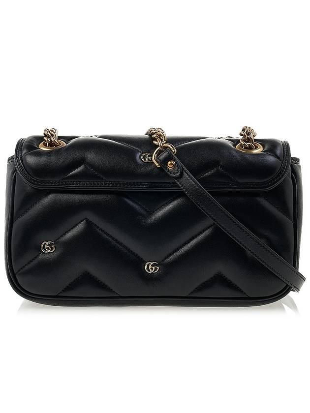 GG Marmont Micro Double G Stud Small Shoulder Bag Black - GUCCI - BALAAN 4