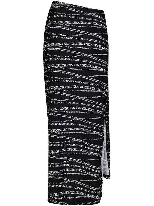 Rabanne All Over Chain Print Midi Skirt, Brand Size 38 (US Size 6) - PACO RABANNE - BALAAN 3