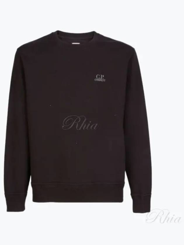 Logo Print Sweatshirt Black - CP COMPANY - BALAAN 2