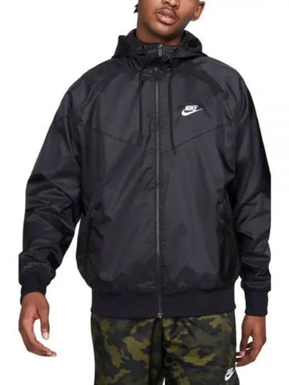 Sportswear Windrunner Hoodie Track Jacket Black - NIKE - BALAAN 2