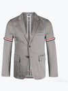 Armband Unconstructed Classic Jacket Navy Grey - THOM BROWNE - BALAAN 2