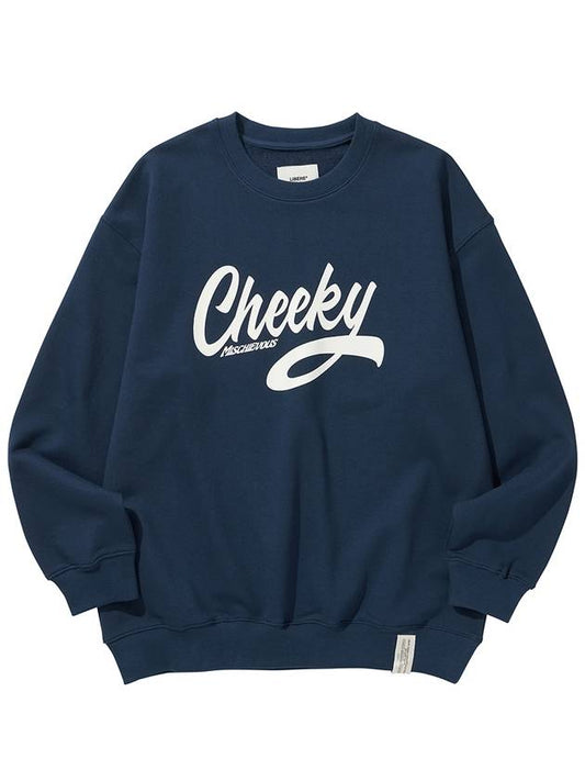 CHEEKY CREW SWEAT NAVY - LIBERE - BALAAN 2