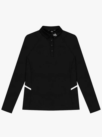 Drew Cut-out Poly Long Sleeve T-Shirt DF41LT03BLACK - DRUH GOLF - BALAAN 1