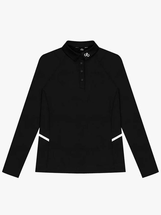 Drew Cut-out Poly Long Sleeve T-Shirt DF41LT03BLACK - DRUH GOLF - BALAAN 1