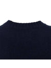 Women's V-neck Knit Midi Dress Blue - MAISON MARGIELA - BALAAN 4