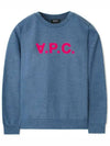 Women's Pink Neon VPC Logo Sweatshirt Blue - A.P.C. - BALAAN 2