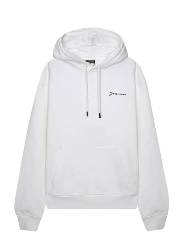 Le Brode Logo Cotton Hoodie White - JACQUEMUS - BALAAN 2