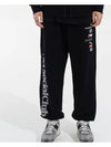 TELECOM LOGOS PANTS BLACK - NET SOCIAL CLUB - BALAAN 4