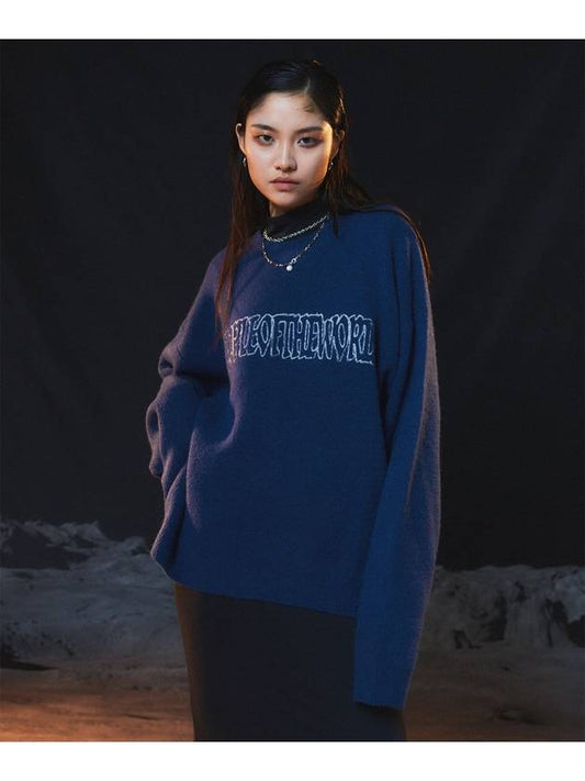 wool alpaca blend logo pullover BU - PEOPLE OF THE WORLD - BALAAN 1