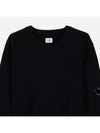 Lens Detail Crew Neck Knit Top Black - CP COMPANY - BALAAN 3