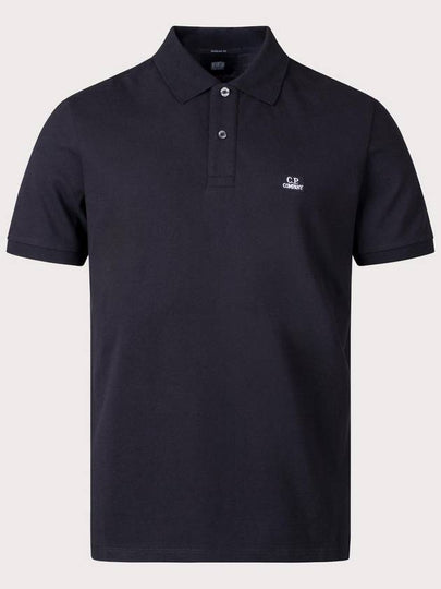 Stretch Piquet Regular Polo Shirt Black - CP COMPANY - BALAAN 2